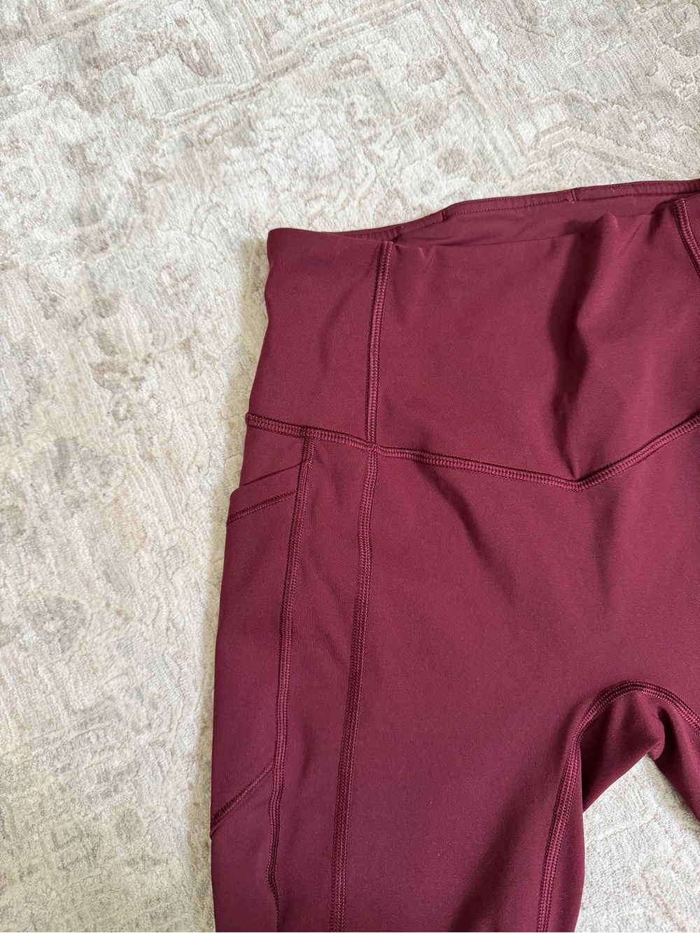 Lululemon All The Right Places Pant II 28” Garnet Leggings Size 4 - Picture 2 of 7